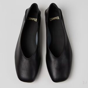 NWT Camper Casi Myra Flats in Black Leather